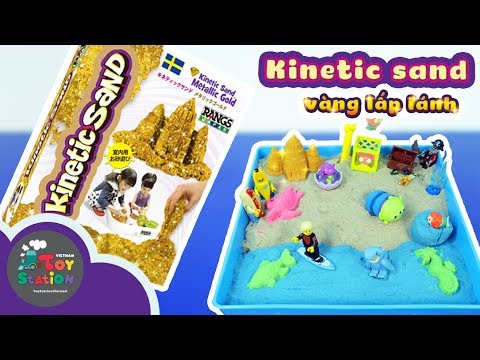 Kinetic Sand - Cát vàng lấp lánh và bãi biển kỳ thú - ToyStation 80