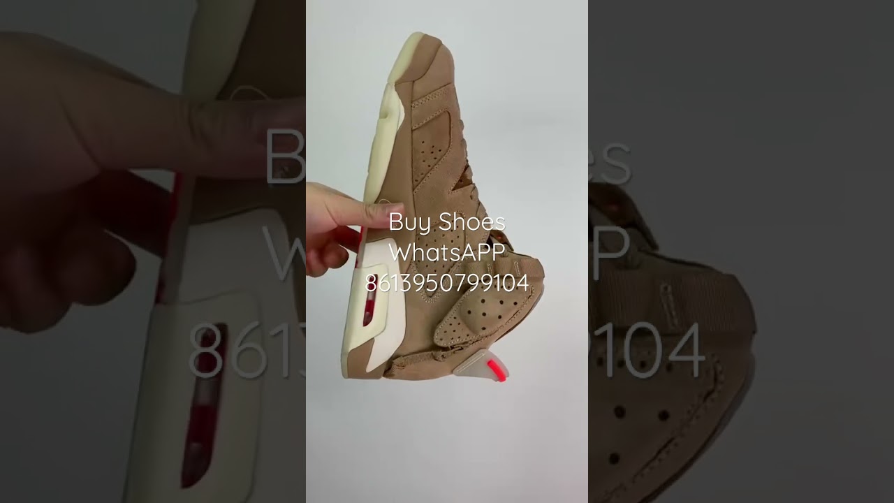 Travis Scott Air Jordan 6 "British Khaki" AJ6 Joe 6 Wheat TS Co-branded basketball shoes