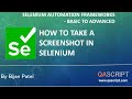 Selenium Automation Framework Tutorial - How to take a Screenshot in Selenium?