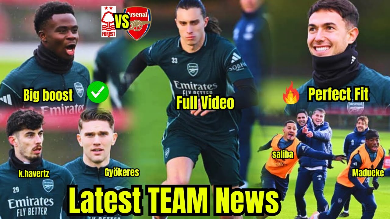 ✅INSIDE TRAINING! CALAFIORI, GYKORES, SAKA!..🔥ARSENAL TRAINING& UPDATES AHEAD OF Nottingham Forest