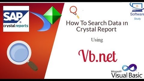 Search Data In crystal report Using Vb.net in Visual Studio