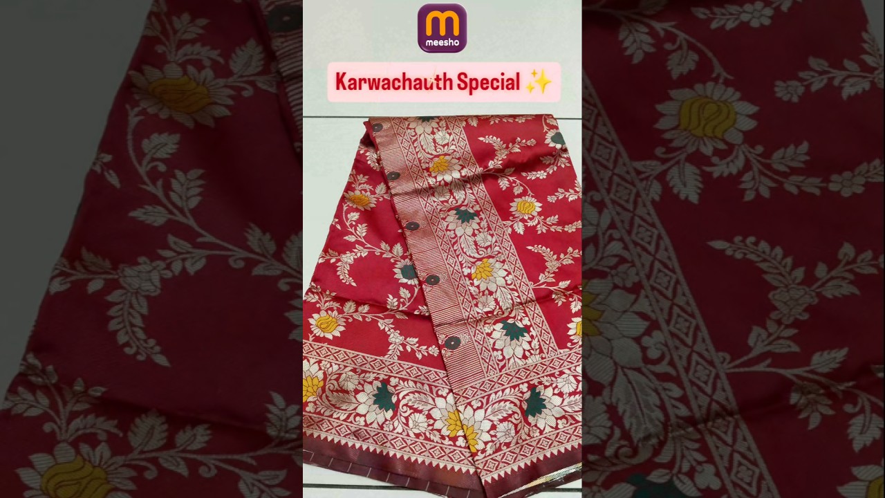 Traditional Saree Try On Haul | Karwa Chauth Look Ideas❤️