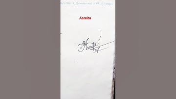 Stylish Signature | Asmita | sk cursive art