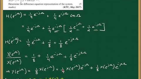 Signals & Systems KTU Questions Solved Part-29