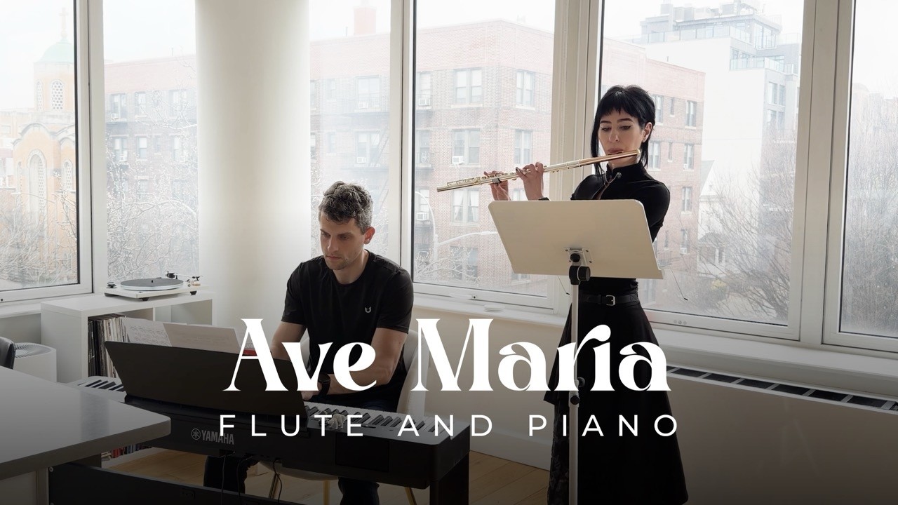 Ave Maria, Bach/Gounod | Flute and Piano Duet (Liz + Ken Foulks) #flute #piano #flutemusic