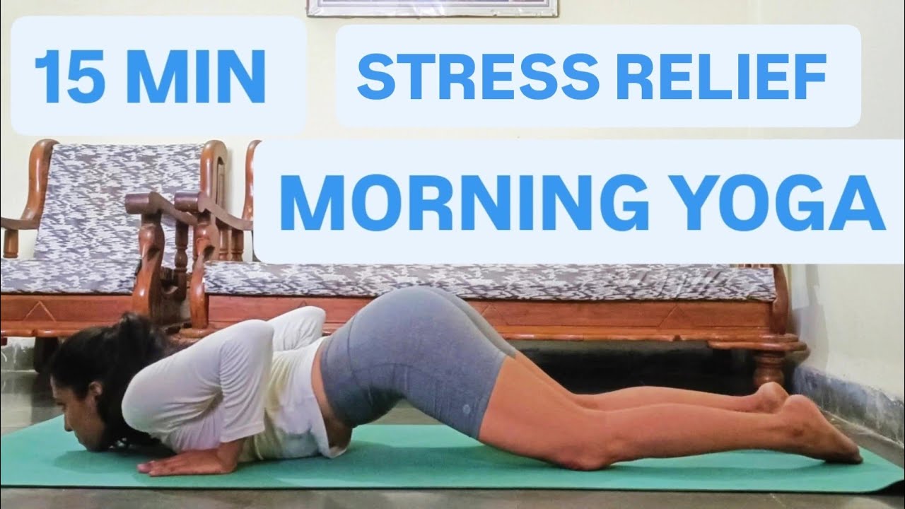 15 Min GENTLE YOGA FLOW | STRESS RELIEF| Everyday Morning Yoga | RELAXATION