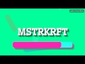 MSTRKRFT - HOW TO PRONOUNCE IT!? (HIGH QUALITY VOICE)