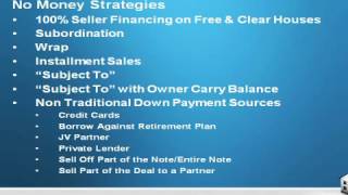 How to buy real estate with no money down - no money down real estate investing
