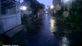 99% of YOU will SLEEP INSTANTLY | Terrible Rainstorm & Powerful Thunder on The Street  at Night