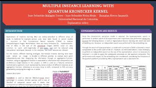 Multiple Instance Learning with Quantum Kronecker Kernel