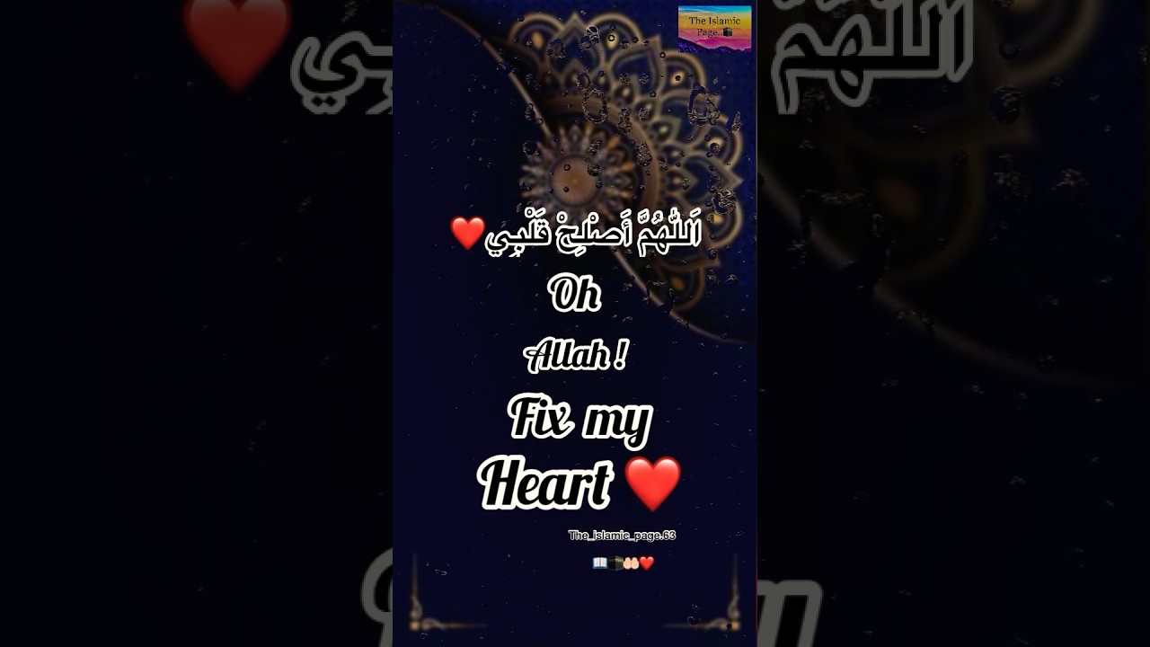 Oh Allah Fix My Heart hadeessharif youtubeshorts islamic Oh Allah Fix My Heart hadeessharif youtubeshorts islamic