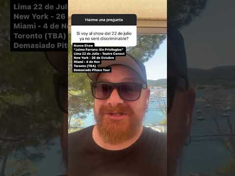 Si voy al show del 22 de julio ya no seré discriminable?