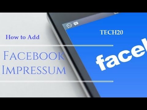 Update How to Add Impressum to your Facebook Page within a Minute