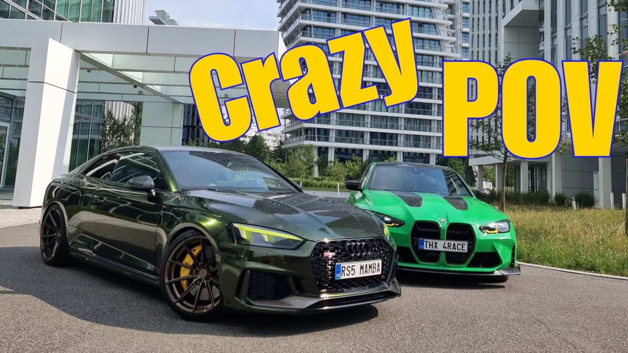 POV Drive - Sportscars terrorizing the streets of Prague, crazy loud