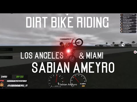 Roblox dirt bike riding - Los Angeles - Miami - YouTube