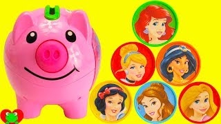 disney princess colorful coins turns into magical surprises piggy bank