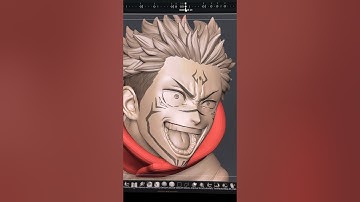 #shorts Sukuna 3D sketch on Zbrush