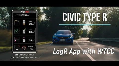 Honda Civic Type R FK8 - LogR APP.  WTCC Honda Driver TIAGO MONTEIRO demonstrates the App on Track.