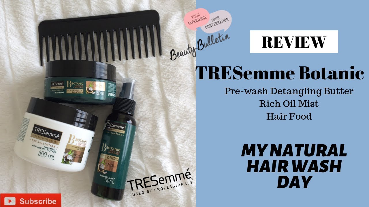 Tresemme Botanic Review My Natural Hair Wash Day Winter Hair