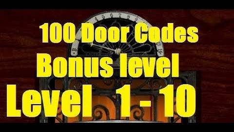 100 Door Codes - Bonus level 1 - 10 - Walkthrough