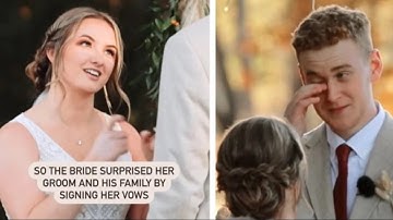 Bride Surprises Everyone By Signing Her Vows For Her Deaf In-Laws