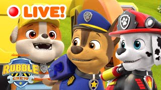 LIVE: PAW Patrol Chase & Marshall Join Rubble in Builder Cove! | Rubble & Crew