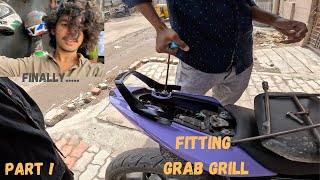 Going to fit Grab Grill 💜⚡️ |  Moto Vlog | Part 1 | Tamil | Ns 200 | Bike Love | MILLER | Madurai |
