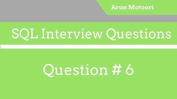 SQL Interview Question # 6 - What is the difference between Primary Key and Unique Key