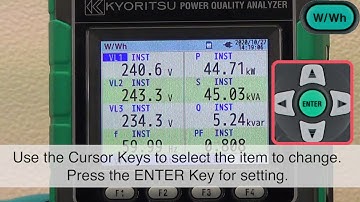 KYORITSU Power Quality Analyzer KEW 6315 | Operation procedures during measurement
