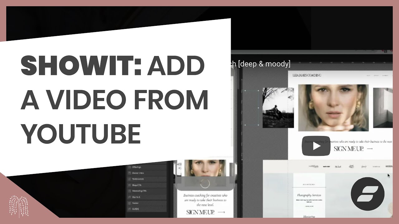 How to add a video to Showit website