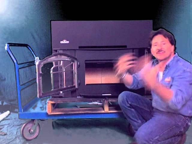 Napoleon 1402p wood burning insert - YouTube