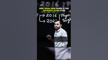 NEET 2025 - Toughest Paper Ever? #neet