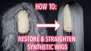 How To Restore and Straighten A Synthetic Wig!