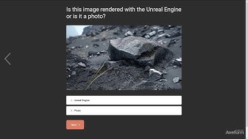Mini Quiz - Unreal Engine or Photo