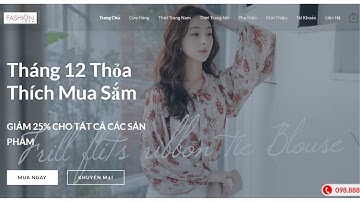Hướng dẫn thiết kế web bán hàng siêu tốc