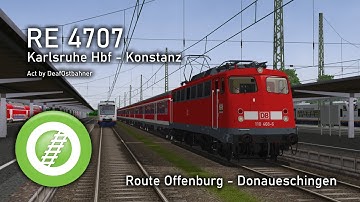 Open Rails - Schwarzwaldbahn Halycon | RE 4707 | DEAF