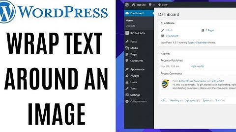 How to wrap text around an image in WordPress