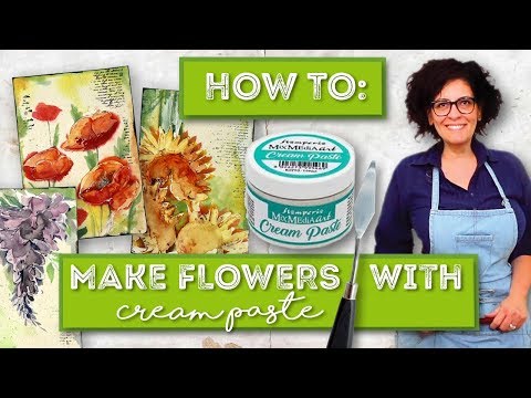 HOW TO MAKE FLOWERS WITH CREAM PASTE by Donatella Russo - STAMPERIA