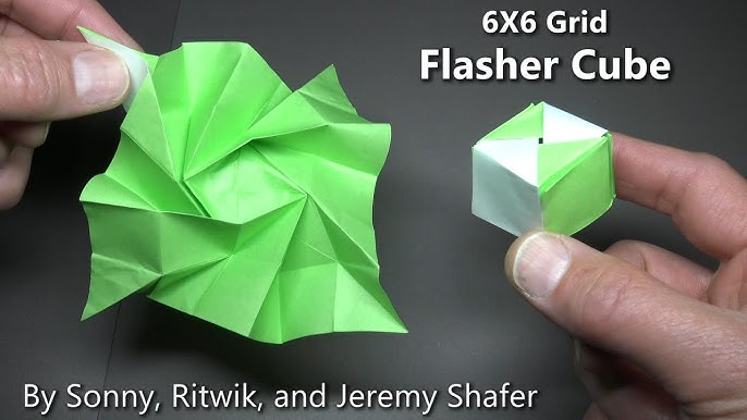 Seamless Cube Flasher 💥 8X8 Grid 💥 Cube Inside Cube🥇Origami 