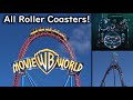 All Movie World Roller Coaster Rides (2022) - Gold Coast Theme Park, Australia