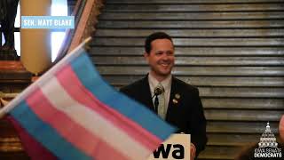 Iowa State Sen. Matt Blake Speaks at One Iowa’s LGBTQ+ Day on the Hill