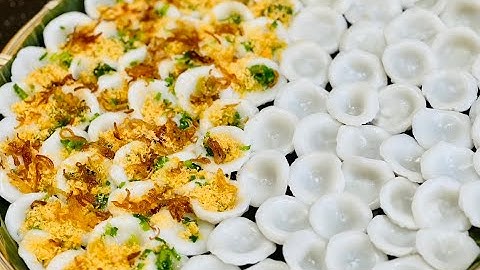 BÁNH BÈO NƯỚNG MINI MÁ LÚM ĐỒNG TIỀN -BẰNG MÁY 3 KHUÔN- 18 BÁNH TRONG 3 PHÚT