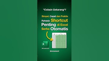 Rahasia shortcut penting di Excel cobain sekarang! #tutorialexcel #belajarexcel #exceltips #viral