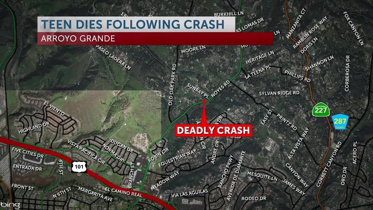 Arroyo Grande car crash ruled fatal, 16yearold girl dies from