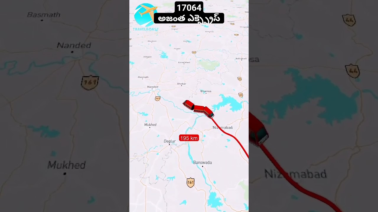 17064 Secunderabad to Manmad Vai Kamareddi Nizamabad Hazur Sahib nanded Jalna Aurangabad Nagarsol