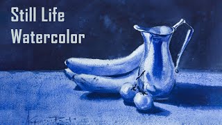 Monochrome Still Life Watercolor Painting Tutorial