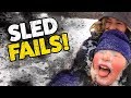 Sled Fails! | Funny Winter Videos | TBF December 2019