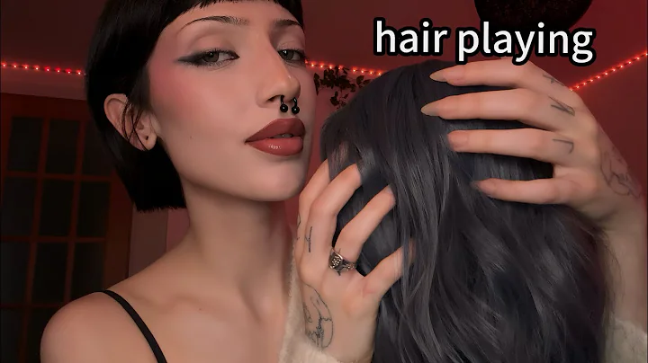Playing with Your Hair so You Can Fall Asleep ☁️ (hair brushing, mouth sounds, whispers, …)