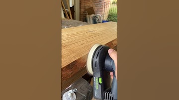 Removing bark from live edge is so satisfying! 😋 #woodworking #festool
