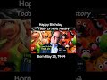 Happy birthday Frank Oz, born May 25, 1944.
